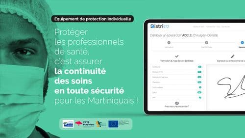 Distri972, l'application qui protège les professionnels de santé en Martinique