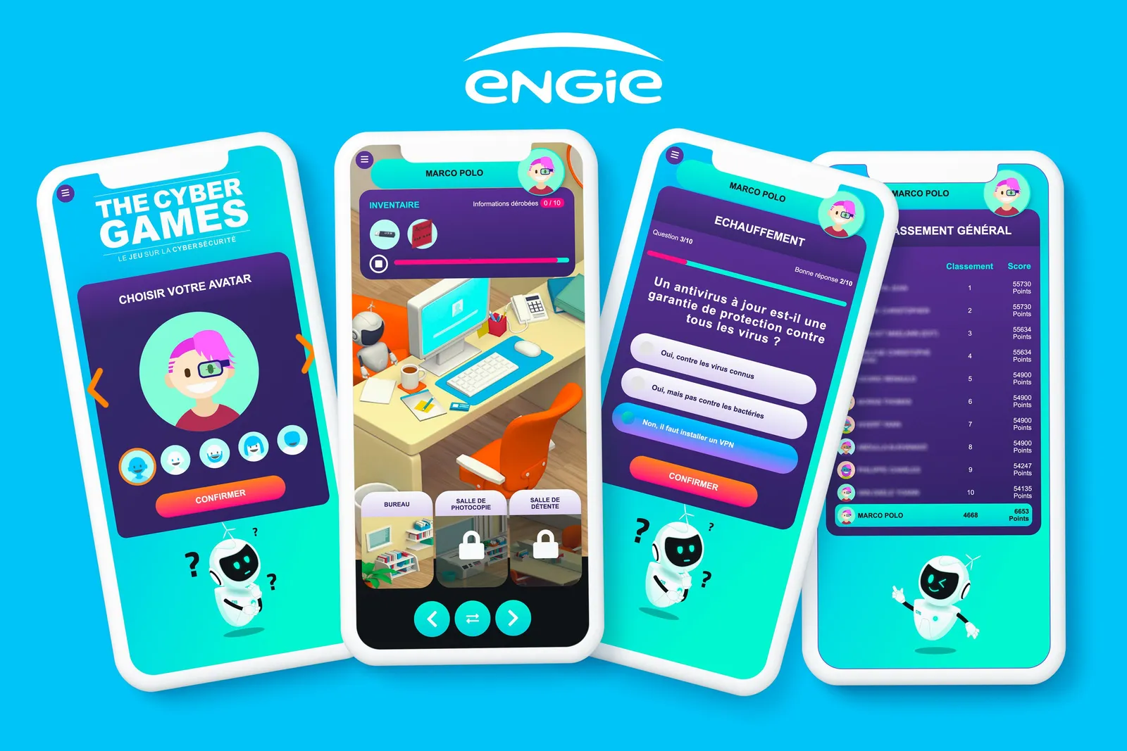 Application Engie sur la sécurité numérique