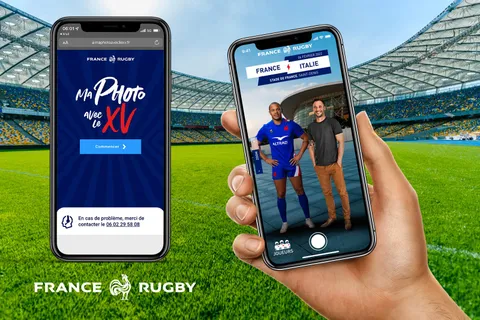 Ma photo avec le XV, application en réalité augmentée du XV de France
